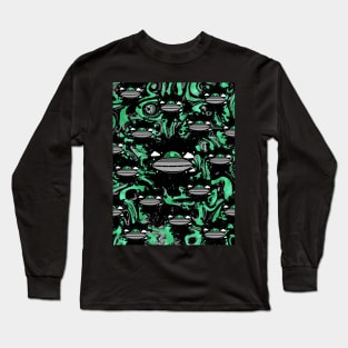 ALIEN Invasion Spaceship Long Sleeve T-Shirt